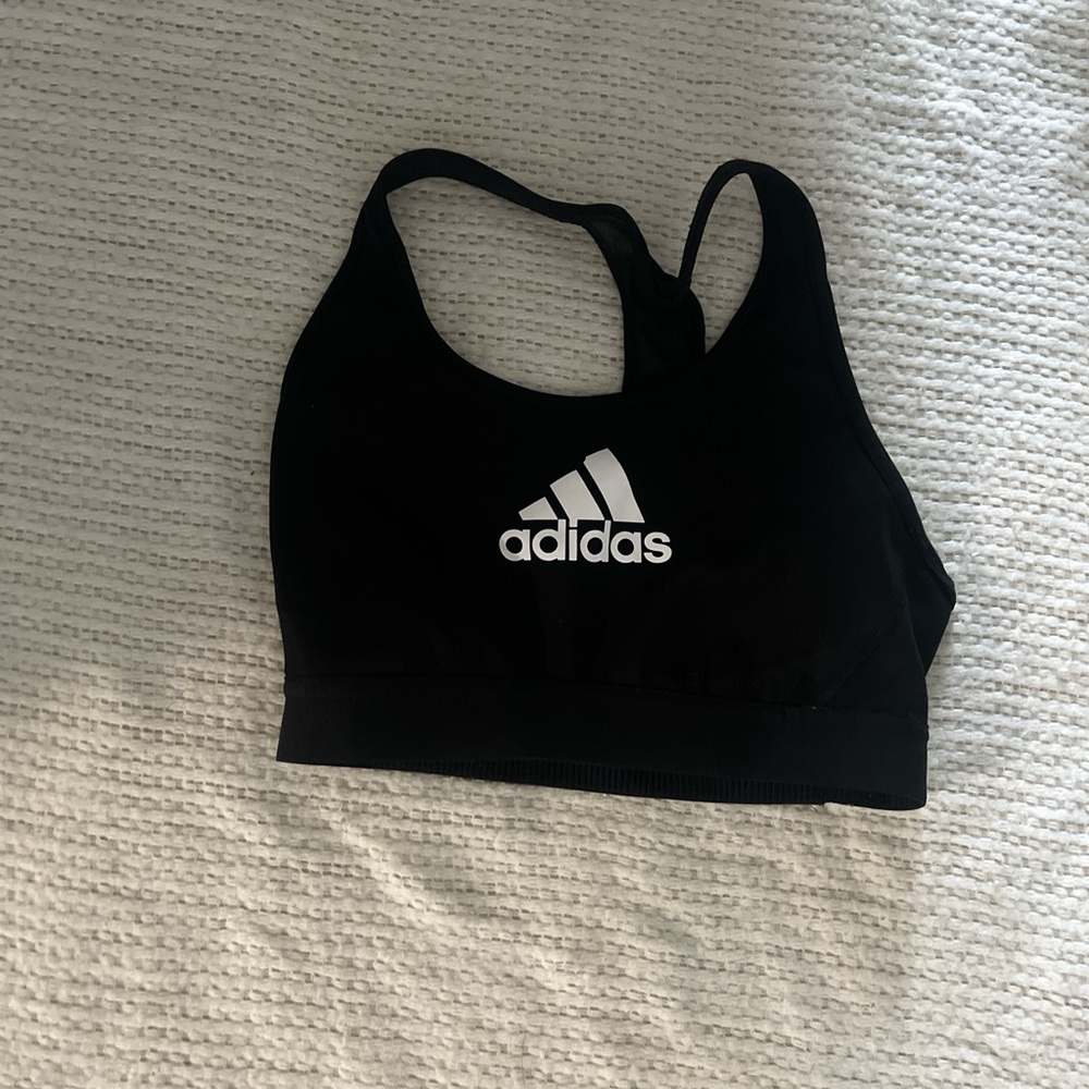 Adidas Black Racerback Bra